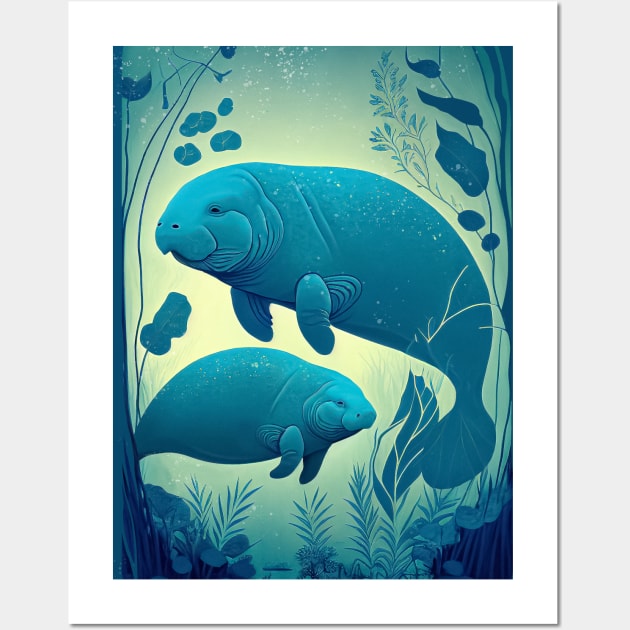 Crystal River Residents Wall Art by Sunshine-thru-the-tees